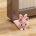 thumbnail image 2 of Tapón de puerta con lindo gato rosa impreso en 3D: diseño creativo de orejas de conejo for decoración del hogar, 2 of 5