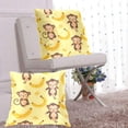 thumbnail image 6 of Lovely Monkey Lemon Banana Throw Pillow Covers Pillowcases 16 x 16 Inch Home Decor 2 Packs for Bedroom Sofa, 6 of 6