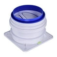 thumbnail image 1 of tamizeot Backdraft Damper for Range Hood Duct Adaptor Professional Draft Duct, 1 of 5