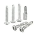 thumbnail image 1 of 50pack M5 x 30mm Button Head Torx Security Sheet Metal Screws with T25 Bit, 1 of 6