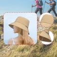 thumbnail image 4 of Sombrero para ajustable, sombrero boonie, protección ar para hombres y mujeres, plegable para jardinería, exteriores, montañismo, pesca, Caqui, 4 of 4