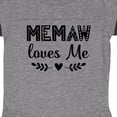 thumbnail image 3 of Inktastic My Memaw Loves Me Boys or Girls Baby Bodysuit, 3 of 4