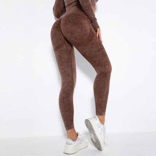 WILLBEST Pantalones de Yoga Transpirables Y Sin Costuras para Mujer, de Cintura Alta, Color Melocotón, Cómodos, para Gimnasio, Correr, Elásticos, Suaves Y Transpirables. Chica