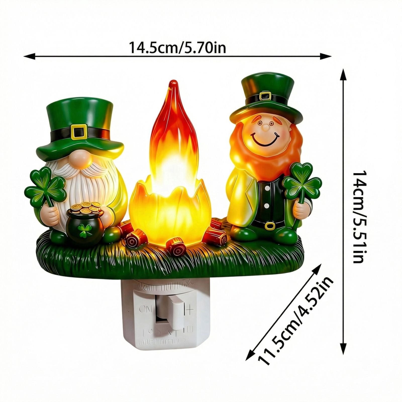 KUNPENG 5.5in Creative Plug-in Night Light, Cute Cartoon Animal LED Wall Lamp, Small Glow Decorative Light for Kids Room Nursery Bedroom Hallway, Energy Saving Nightlight for Children & Baby