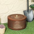 thumbnail image 2 of Outsunny Outdoor Water Fountain with LED Lights Garden Waterfall Fountain, 2 of 10