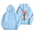 thumbnail image 4 of Women's Crewneck Hooded Sweatshirts Long Sleeve Hoodies Graphic Printed Lightweight Casual Loose Fit Fashion Tops 2025 with Pocket, 4 of 5