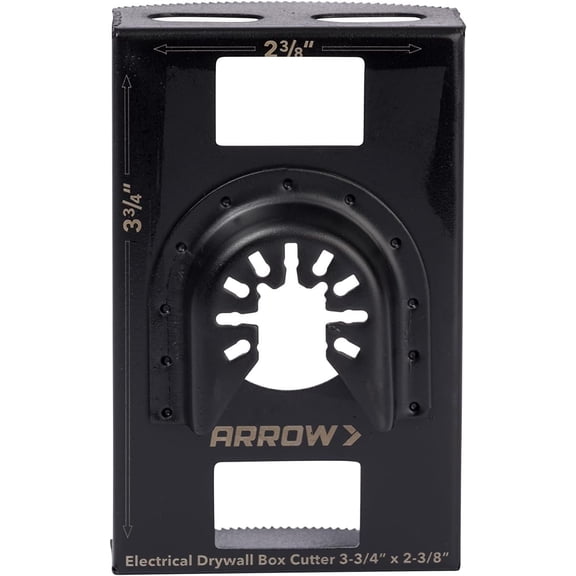 Arrow 1-Gang Electrical Box Drywall Cutting Blade for Oscillating Tools - Universal Fit