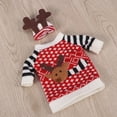 thumbnail image 3 of CRILSTYLEO Christmas Wine Bottle Cover En Lana Roja Con De Reno Para Y Eventos Navideños, 3 of 5