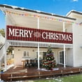 thumbnail image 4 of Horivan Large Christmas Yard Banner Outdoor Decorations Polyester Weatherproof Holiday Party Banner for Home Fence Wall Christmas Tree Decor Festive Atmosphere, 4 of 6