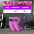 thumbnail image 2 of BESTSKY 2Pcs Knee Pads,Cushioning and Shock Absorption Knee Pads for Men,Breathable Fiber Layer Gardening Knee Pads,Purple, 2 of 7
