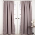 thumbnail image 4 of SARO C115.BK5496 54 x 96 in. Solid Rod Pocket Blackout Window Curtain Panel  Black, 4 of 5