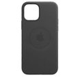 thumbnail image 3 of Apple iPhone 12 Pro Max Leather Case with Magsafe - Midnight Black, 3 of 5