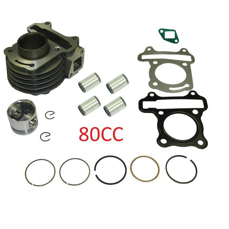 Bore Kit 50cc to 80cc Scooter Moped 139 QMB 139QMB Cylinder Piston Rings - Walmart.com