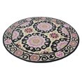 thumbnail image 3 of RUGSOTIC Carpets 8'x8' Round Hand Tufted Wool Handmade Beige Multicolor Oriental Area Rugs for Living Room Bedroom K00208, 3 of 6