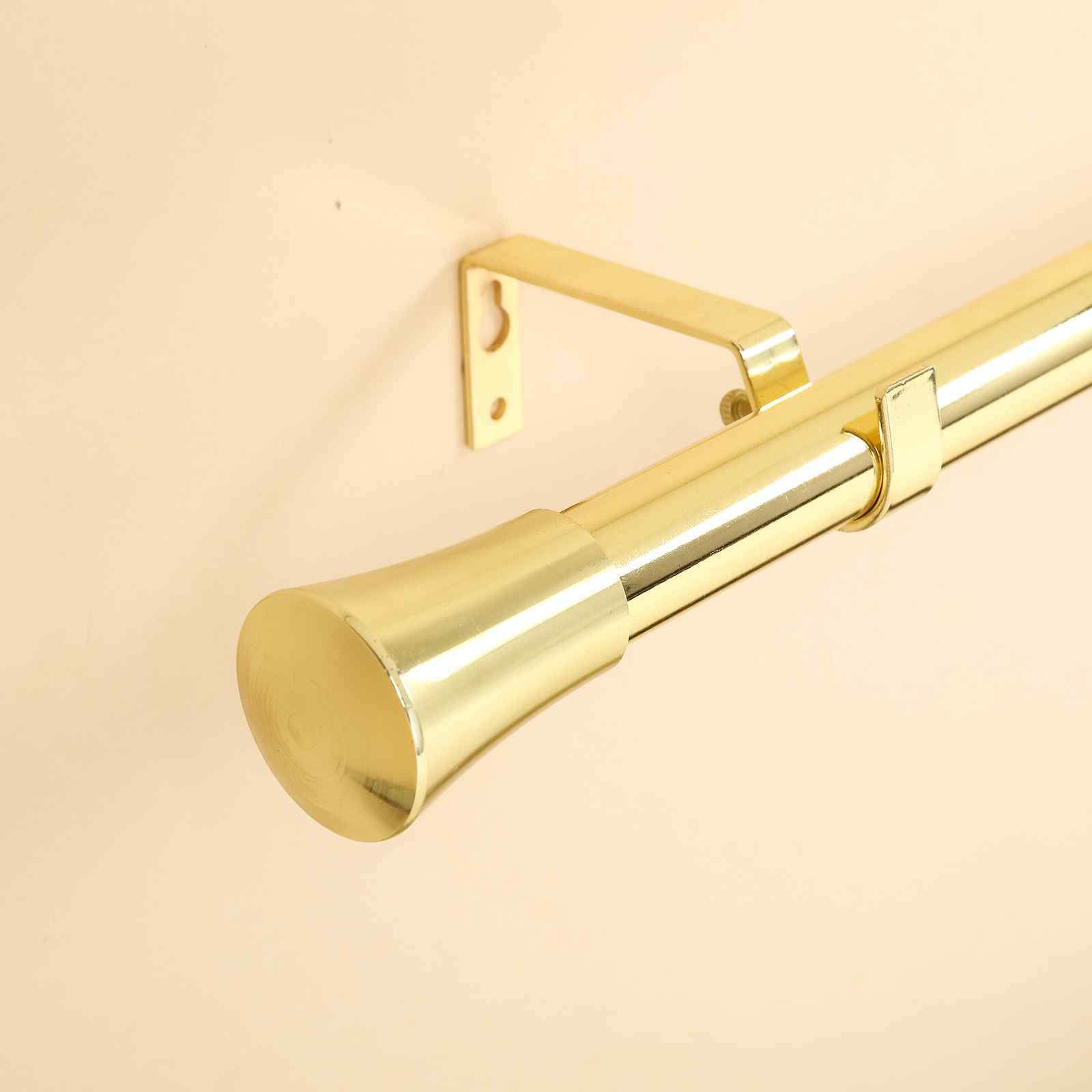 Efavormart 1 Pack of 42"126" Metal Adjustable Gold Curtain Rods