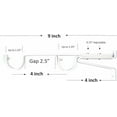 thumbnail image 4 of Urbanest Adjustable Double Rod Bracket, Up-1 1/8", Glossy White, Set of 2, 4 of 7