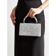 thumbnail image 7 of Women's Gold Rhinestone Evening Clutch Bag, Crystal Top Handle Purse, Sparkly Formal Wedding Handbag, 7 of 7