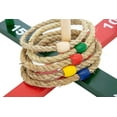 thumbnail image 3 of WE Games Rope Ring Toss Yard Game, Throwing Carnival Quoits Set, Solid Wood, 3 of 5