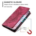 thumbnail image 6 of For Samsung Galaxy A17 5G 6.7" Totem Embossed Strong Magnetic Attachment/Closure, Card Slots/Pocket, PU Leather Flip Wallet Case,Red,For Galaxy A17 5G, 6 of 7
