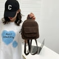 thumbnail image 2 of Women Mini Backpack Corduroy Girls Bookbags Retro Travel Rucksack (Purple), 2 of 7