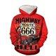 thumbnail image 3 of Sudadera con capucha con estampado 3D de la Ruta 66 para hombre, moda otoño/invierno 2024, ropa para deportes al aire libre y ocio, sudadera con capucha de hip hop callejero para hombre, 3 of 5