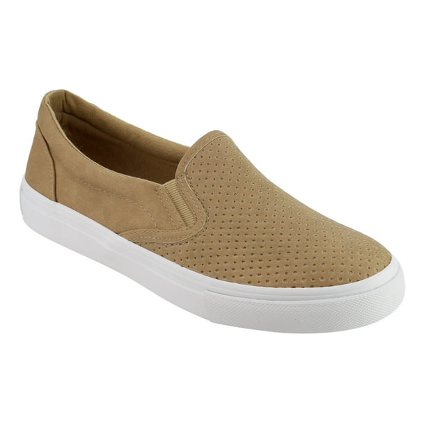 SODA - Soda IF14 Women's Perforated Slip On Elastic Panel Fashion Sneaker - Walmart.com
