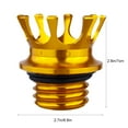 thumbnail image 2 of WEUVEB Motorcycle Fuel Tank Cap in Golden Aluminum Suitable for Custom Motorcycle Modification, 2 of 8
