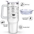 thumbnail image 3 of 60th Birthday Gifts for Him Her - 1964 Birthday Tumbler for Women Men Dad Mom - 40 OZ Stainless Steel Cup Travel Mug Water Bottle with Handle and Straw - the Best Birthday Gift Ideas, 3 of 7
