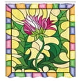 thumbnail image 3 of Ambesonne Thistle Shower Curtain, Stained Glass Style, 69"Wx84"L, Multicolor, 3 of 3