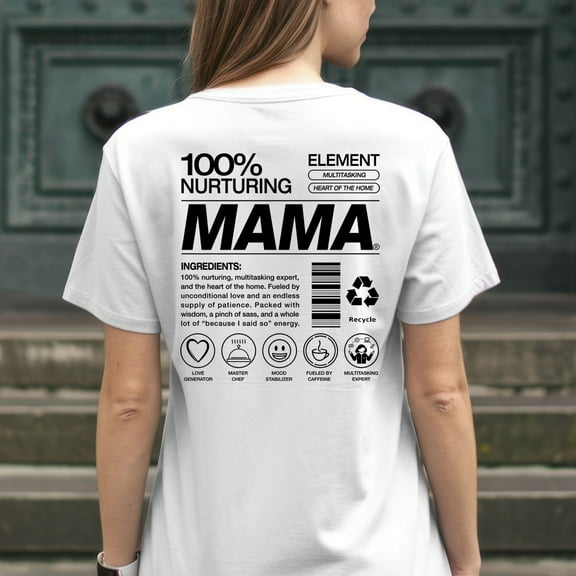 100% Nurturing Element Multitasking Heart Of The Home Mama Shirt, Mom Minimalist, Mother's Day Gift, Mother Days Shirt, Mum Birthday Gift