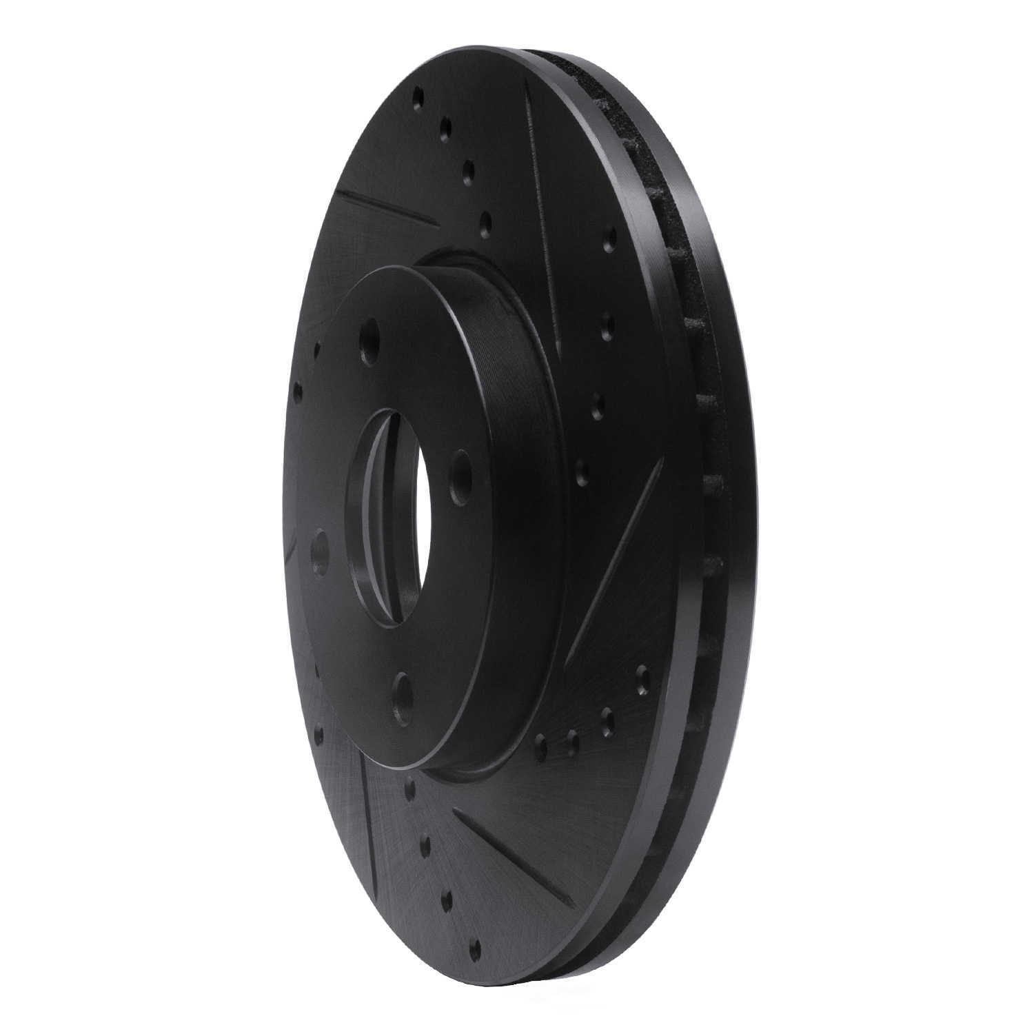 Dynamic Friction Company 633-54053R DFC Brake Rotor - Drilled And Slotted - Black