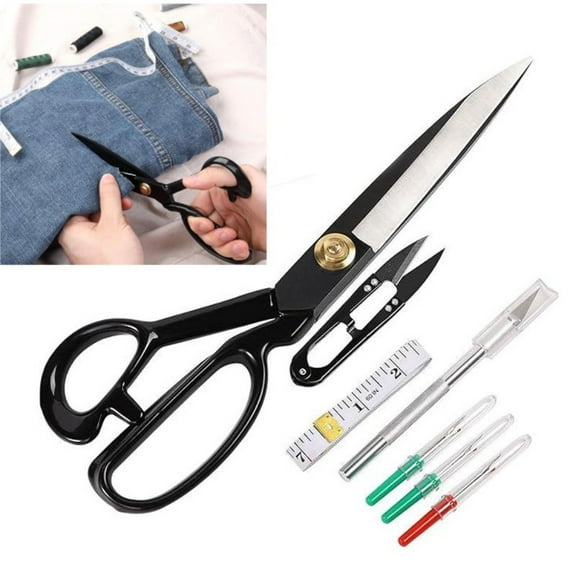 Professional Tailor Scissors 10 inch - Heavy Duty Sewing Fabric Scissors for Leather Cutting Industrial Sharp Shears Home Office Artists Students Tailors Dressmakers
