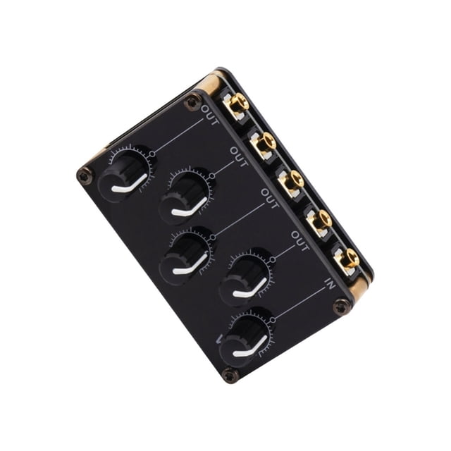Ultra Low Noise 4 Channel Line Mixer 4 Stereo Channel Mini Stereo Passive Mixer No Need External Power Supply