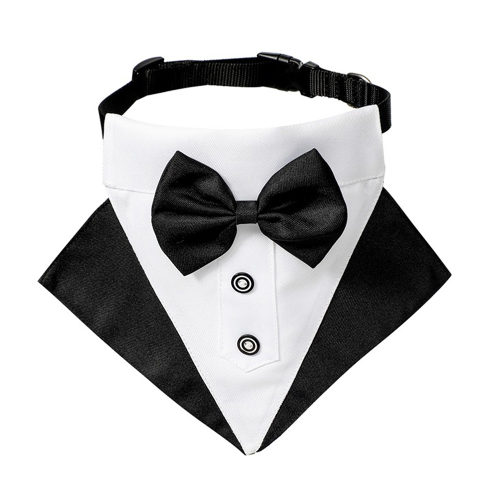 Formal Dog Tuxedo Bandana Dog Wedding Bandana Dog Collar with Bow Tie ...