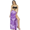thumbnail image 2 of HAPPY BAY Women's Beachwear Summer Bikini Wraps Beach Wrap Swimwear Sarong Swim Cover up Skirt Bathing suit Swimsuit Pareo Coverups for Women One Size Violet, Floral, 2 of 5
