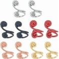 thumbnail image 1 of 10 pendientes de presión de 5 colores para queloides, de aleación, con clip en espiral, de compresión, ajustables, para hombres y mujeres., 1 of 6