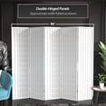 thumbnail image 5 of Red Lantern 6 ft. Tall Window Pane Shoji Screen - White - 5 Panels, 5 of 7