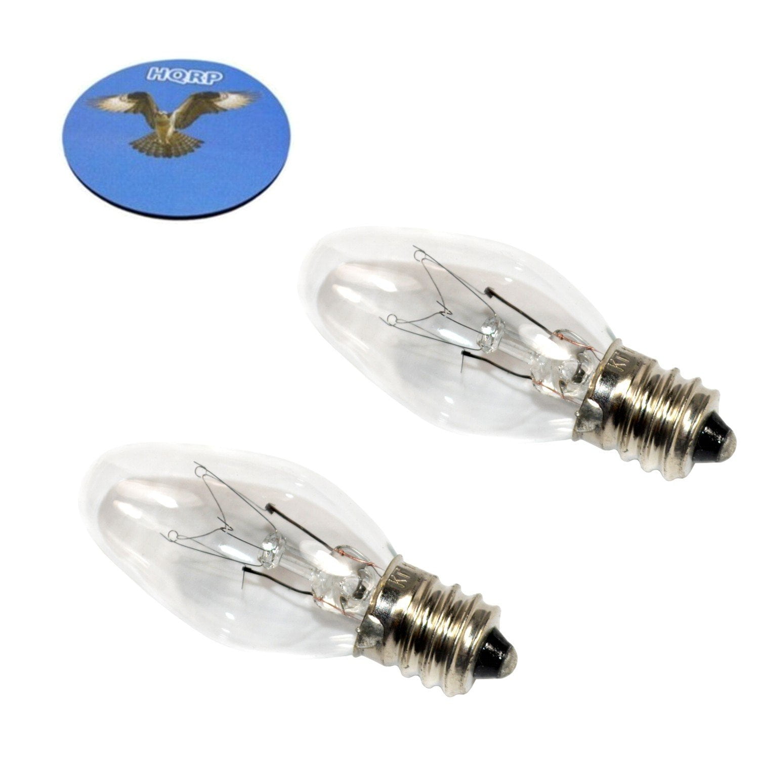 HQRP 2Pack 15W 120V Light Bulbs for Scentsy KE15WLITE Replacement fits Night Light Plugin