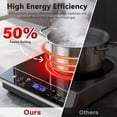 thumbnail image 3 of Portable Induction Cooktop Burner, 1800W Induction Hot Plate with LCD Touch, 20 Cooking Modes & 3-Hour Timer, Child Safety Lock & Auto Shutoff, ETL Certified Electric Stove for Home, Dorm, RV, 3 of 8