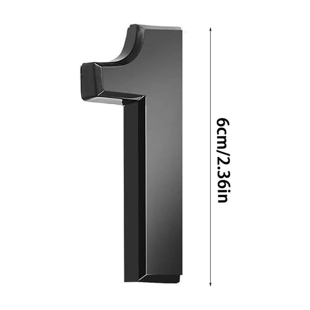 Yhmxh Modern House Numbers Mailbox Numbers 0-9 Self-Adhesive Street Door Home Address Metal Numbers For Outside Or Inside Signs Easy Install