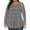 Tops-83Black, variant on Plus Size Tops for Curvy Women Loose Fit Crew Neck Long Sleeve Tops Plus Size Nautical Striped Tunic Tops Classic B&W Pattern Vacation Cruise Wear