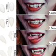 thumbnail image 5 of 1 par de colmillos de dientes de vampiro, accesorios para dentaduras postizas, accesorios para disfraces de Halloween, dientes postizos, pegamento sólido, adhesivo para dentaduras postizas, decor, 5 of 5