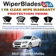 thumbnail image 2 of 2013 Chevrolet Malibu Beam Wiper Blades Wipers w/1yr Warranty (Set of 2), 2 of 5