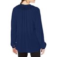 thumbnail image 2 of Lucky Brand Womens Embroidered Peasant Blouse, Blue, Small, 2 of 2