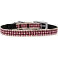 thumbnail image 1 of Pink Checkers Nylon Dog Collar With Classic Buckle 3/8" Size 16, 1 of 1