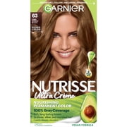 Garnier Nutrisse Nourishing Adult Hair Color Creme, 063 Light Golden Brown Brown Sugar