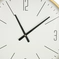 thumbnail image 5 of DecMode 20" Gold Glass Wall Clock with White Face, 5 of 13