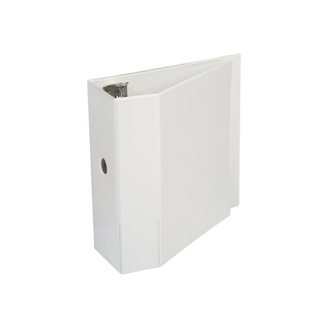 Slant D-Ring View Binder, 3 Rings, 5" Capacity, 11 x 8.5, White