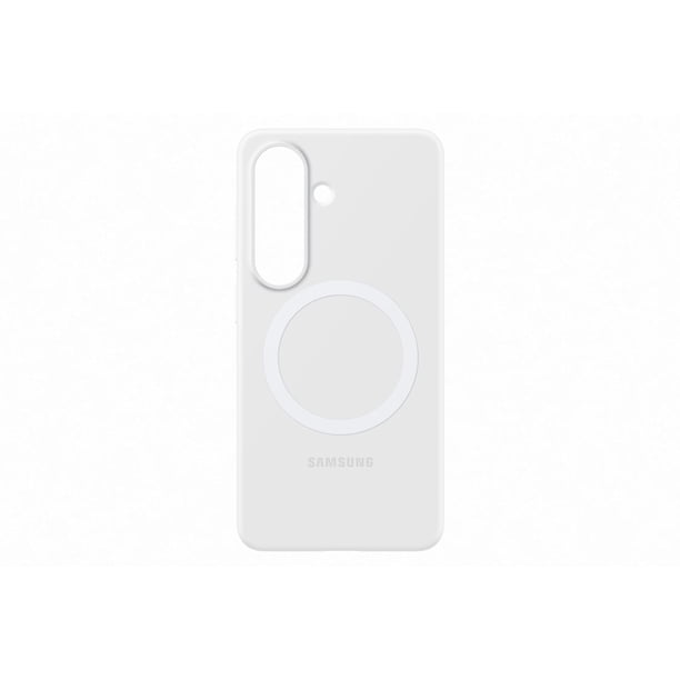 Funda de silicona magnética blanca para Samsung Galaxy S26