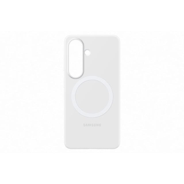 Funda de silicona magnética blanca para Samsung Galaxy S26